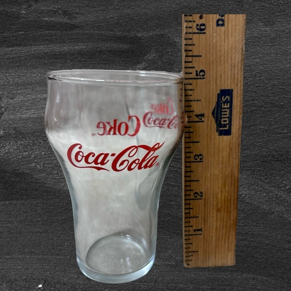 Vintage Set of (4) COKE Clear Glasses - Picture 4 of 4